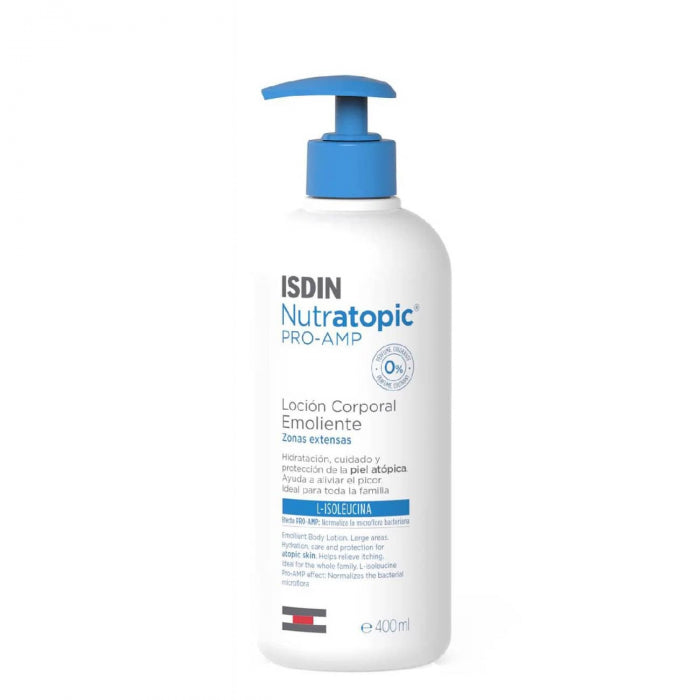 Isdin Nutratopic Pro-AMP Loção Emoliente para Pele Atópica 400ml