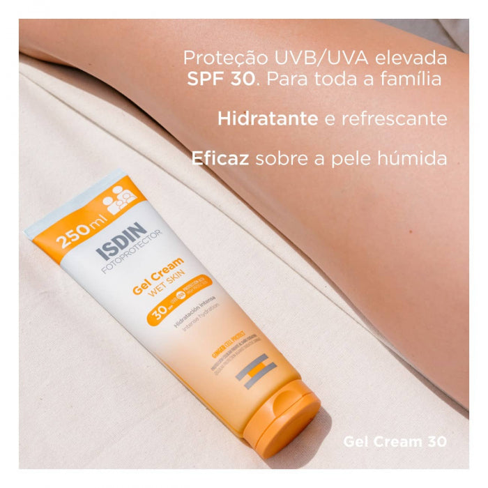 Isdin Fotoprotector Gel Creme Wet Skin FPS 30 250ml
